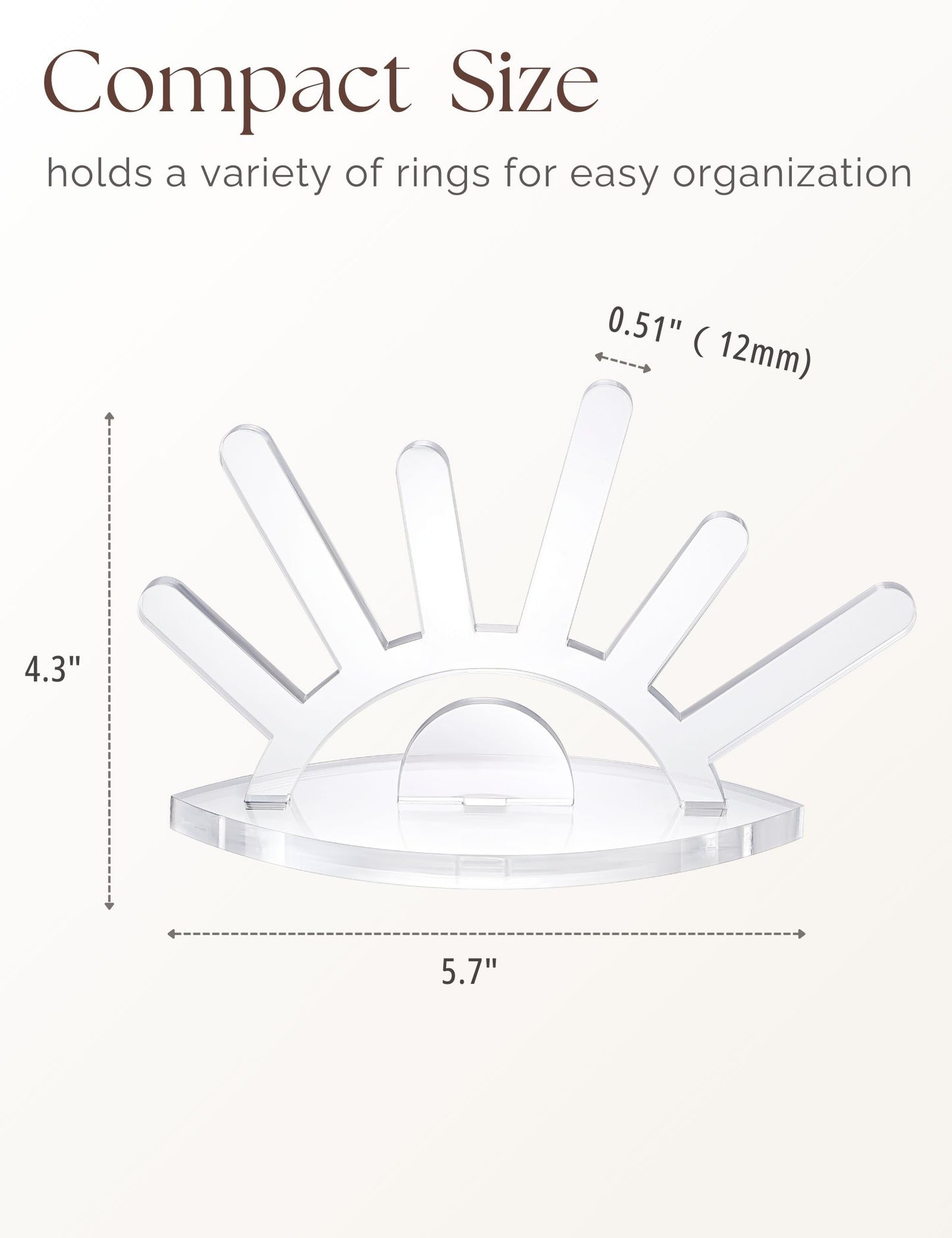 Evil Eye Ring Display acrylic Ring Stand(clear)