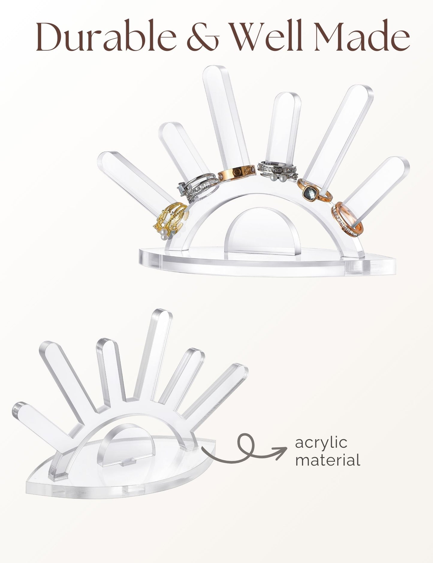 Evil Eye Ring Display acrylic Ring Stand(clear)