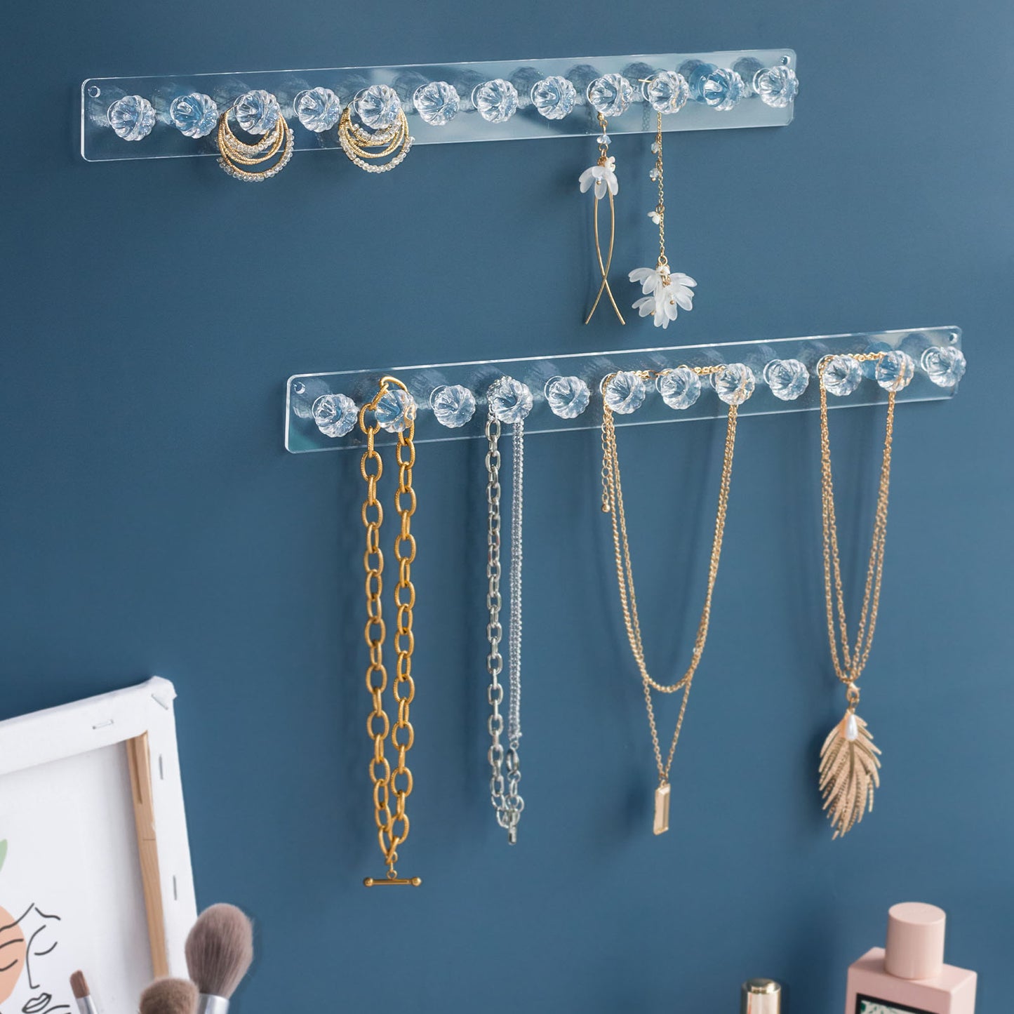 Necklace Holder Hanger Pumpkin Hooks (Clear)