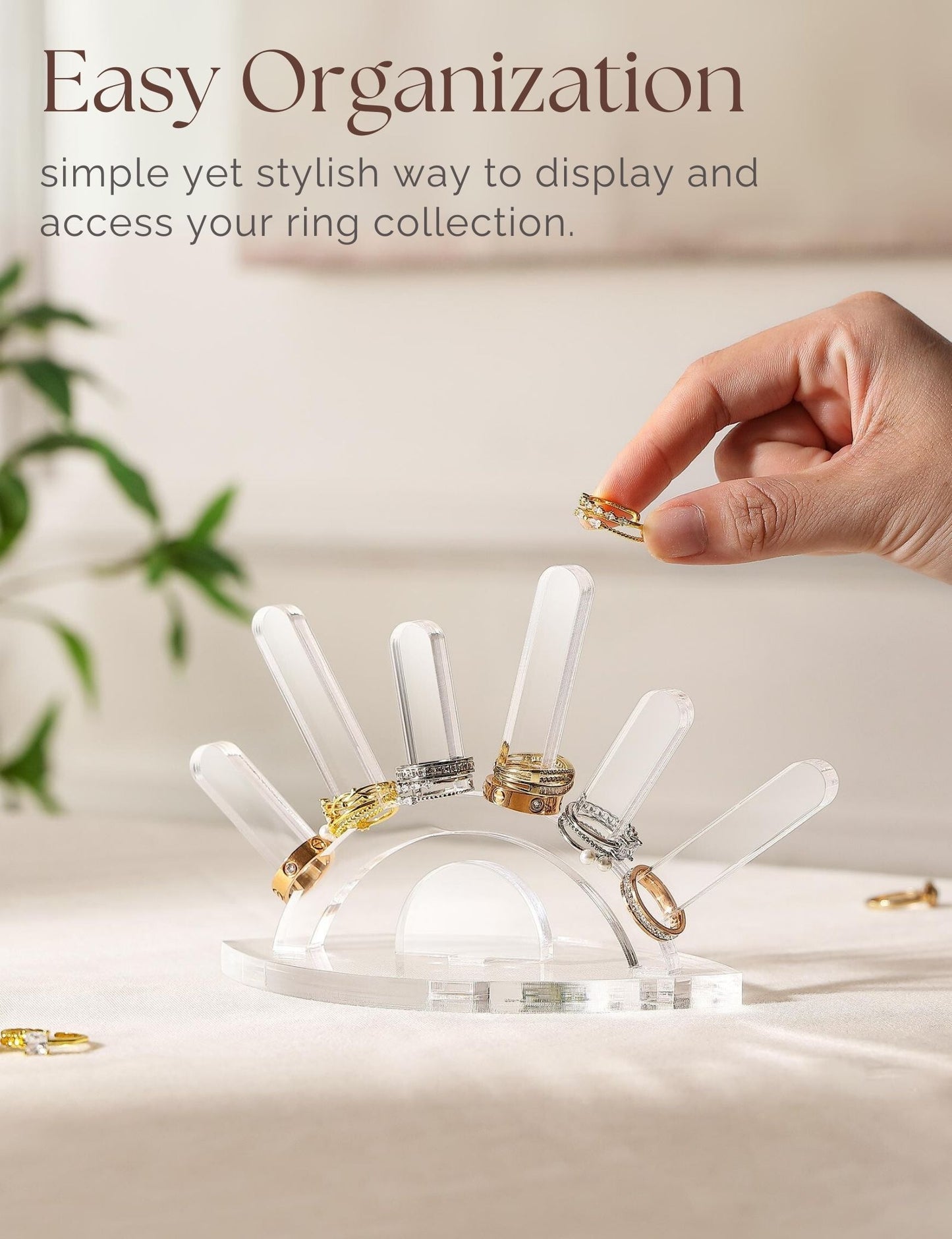 Evil Eye Ring Display acrylic Ring Stand(clear)
