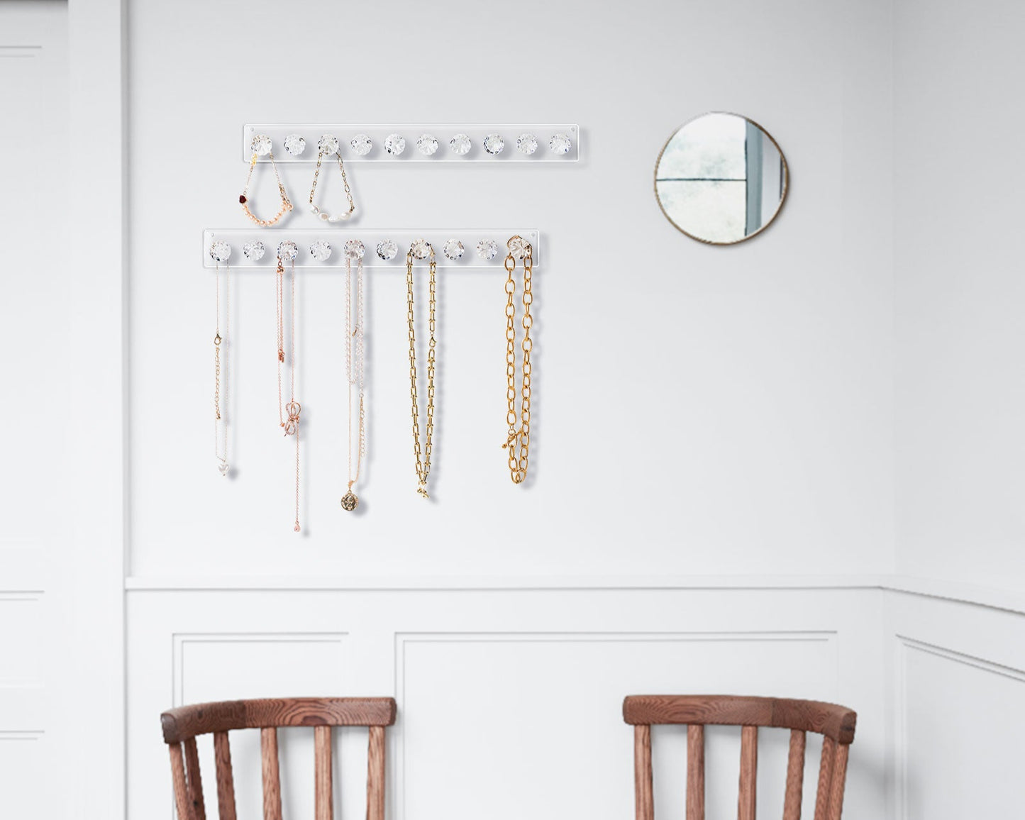 Necklace Holder Hanger Pumpkin Hooks (Clear)