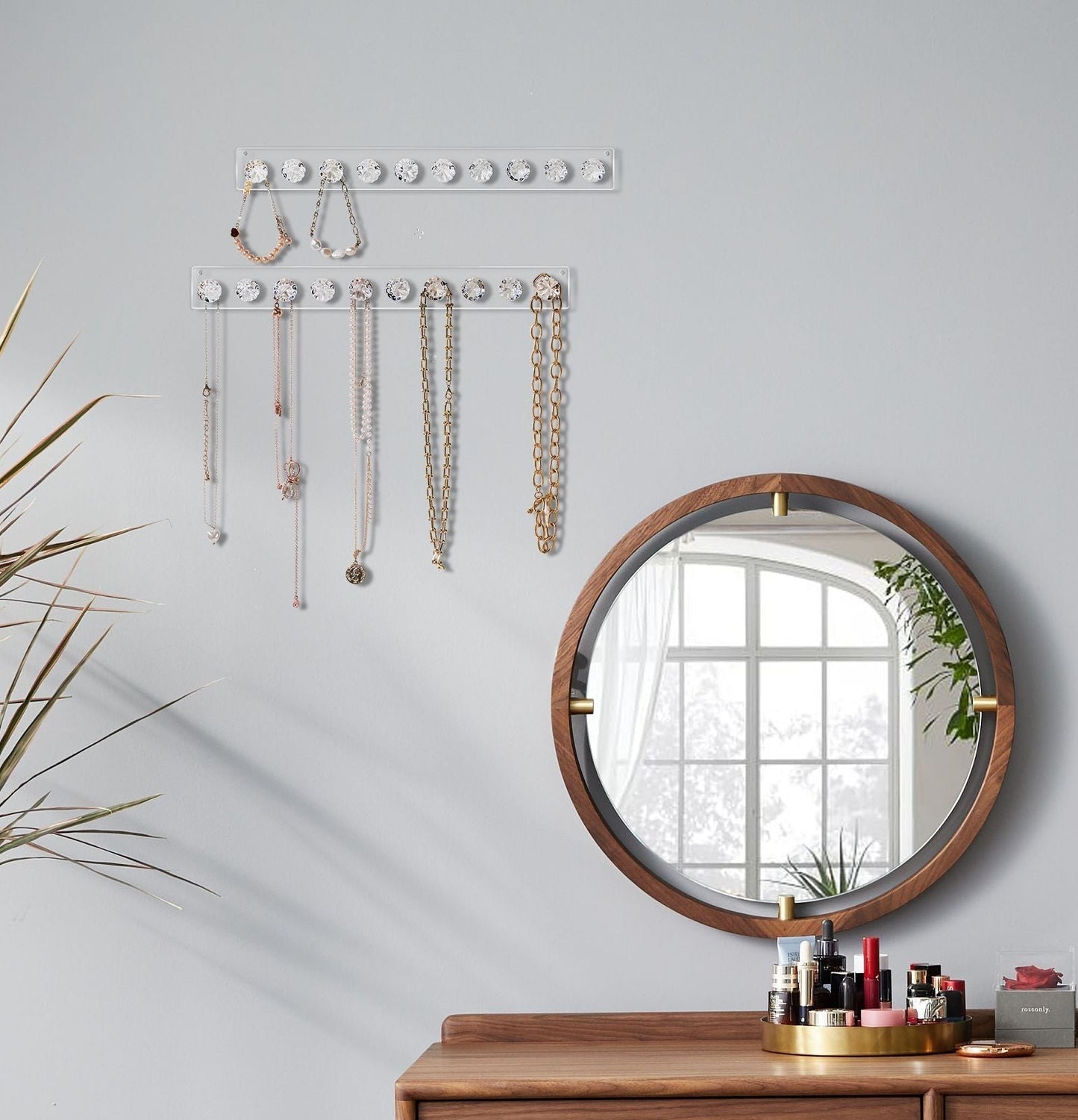 Necklace Holder Hanger Pumpkin Hooks (Clear)