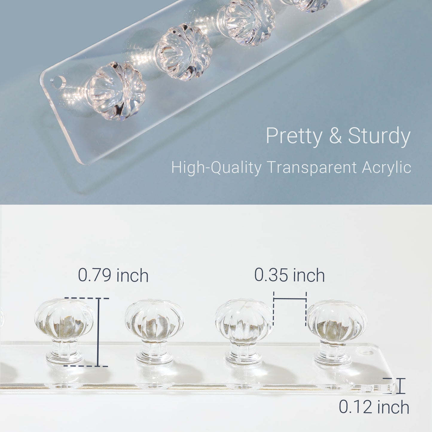 Necklace Holder Hanger Pumpkin Hooks (Clear)