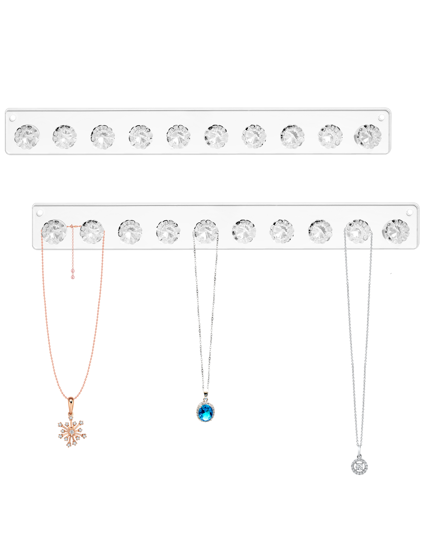 Necklace Holder Hanger Pumpkin Hooks (Clear)