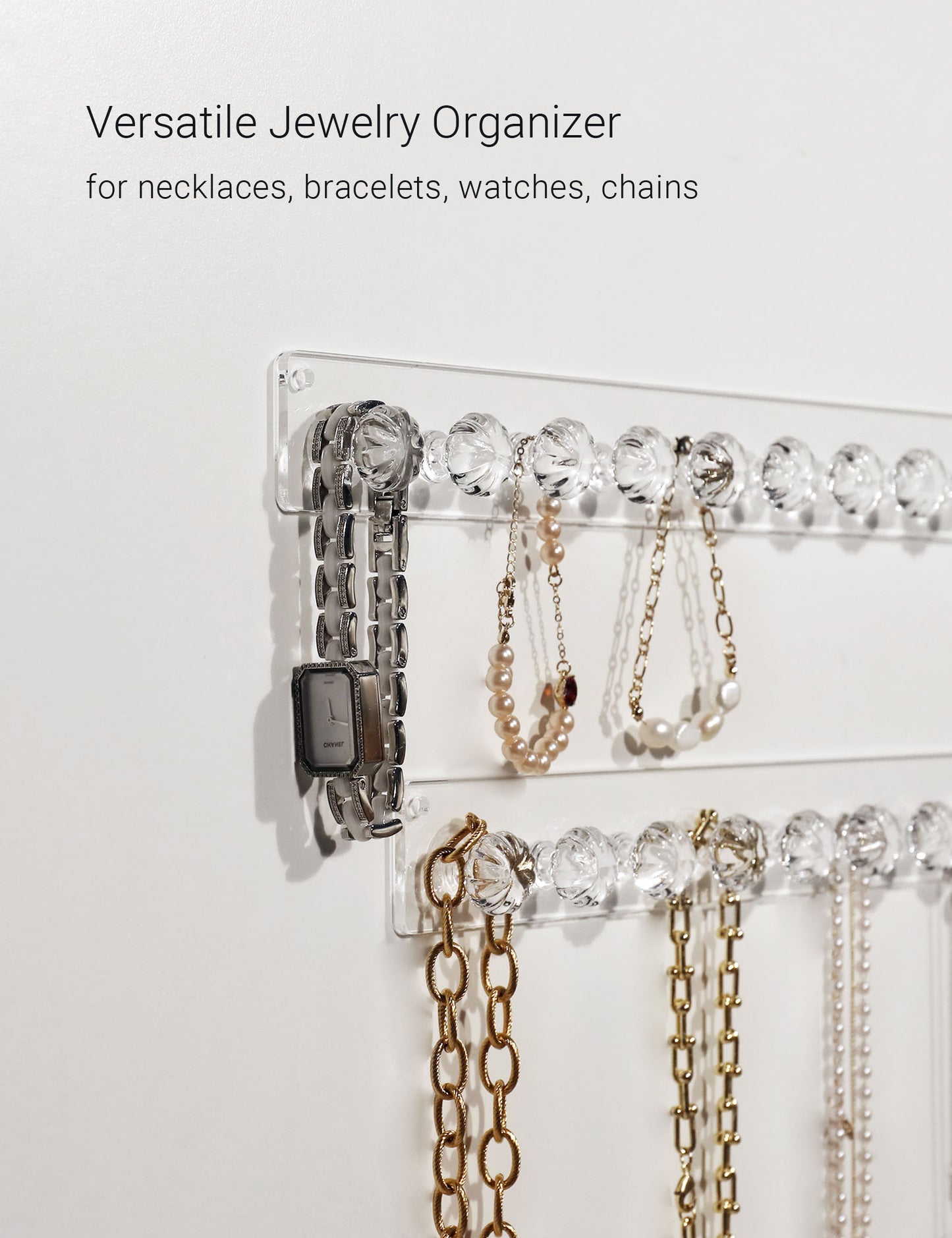 Necklace Holder Hanger Pumpkin Hooks (Clear)