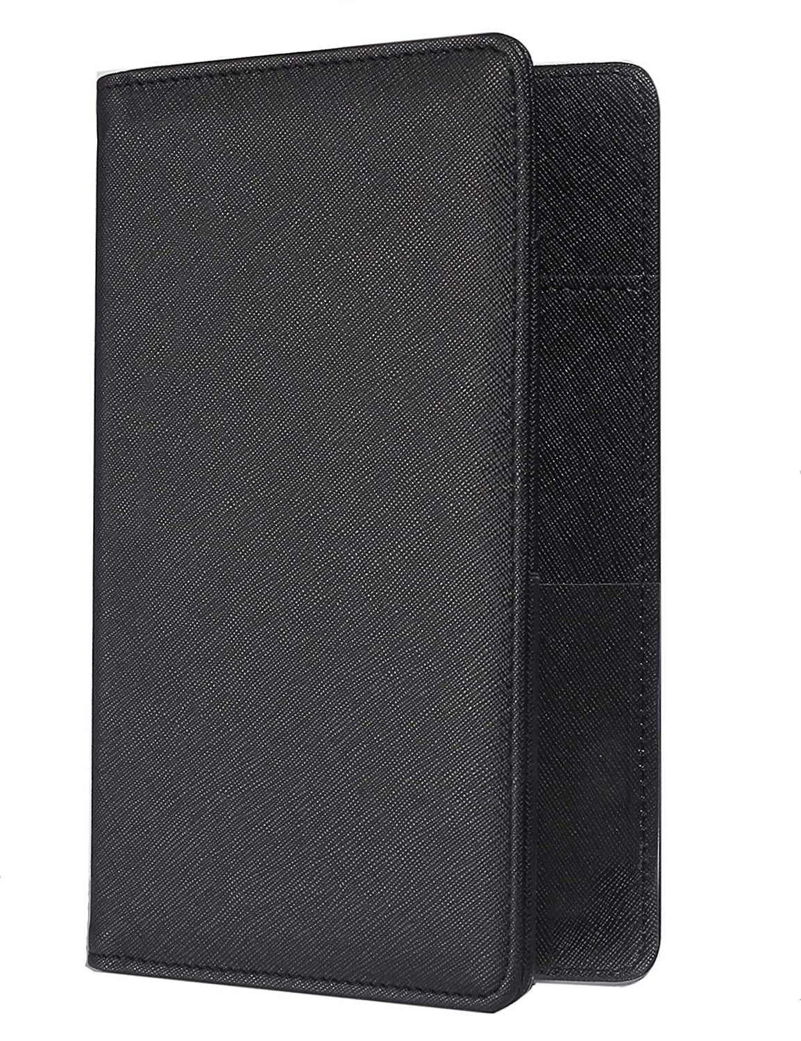 4.7x7.5" Classic Black Server Book Wallet