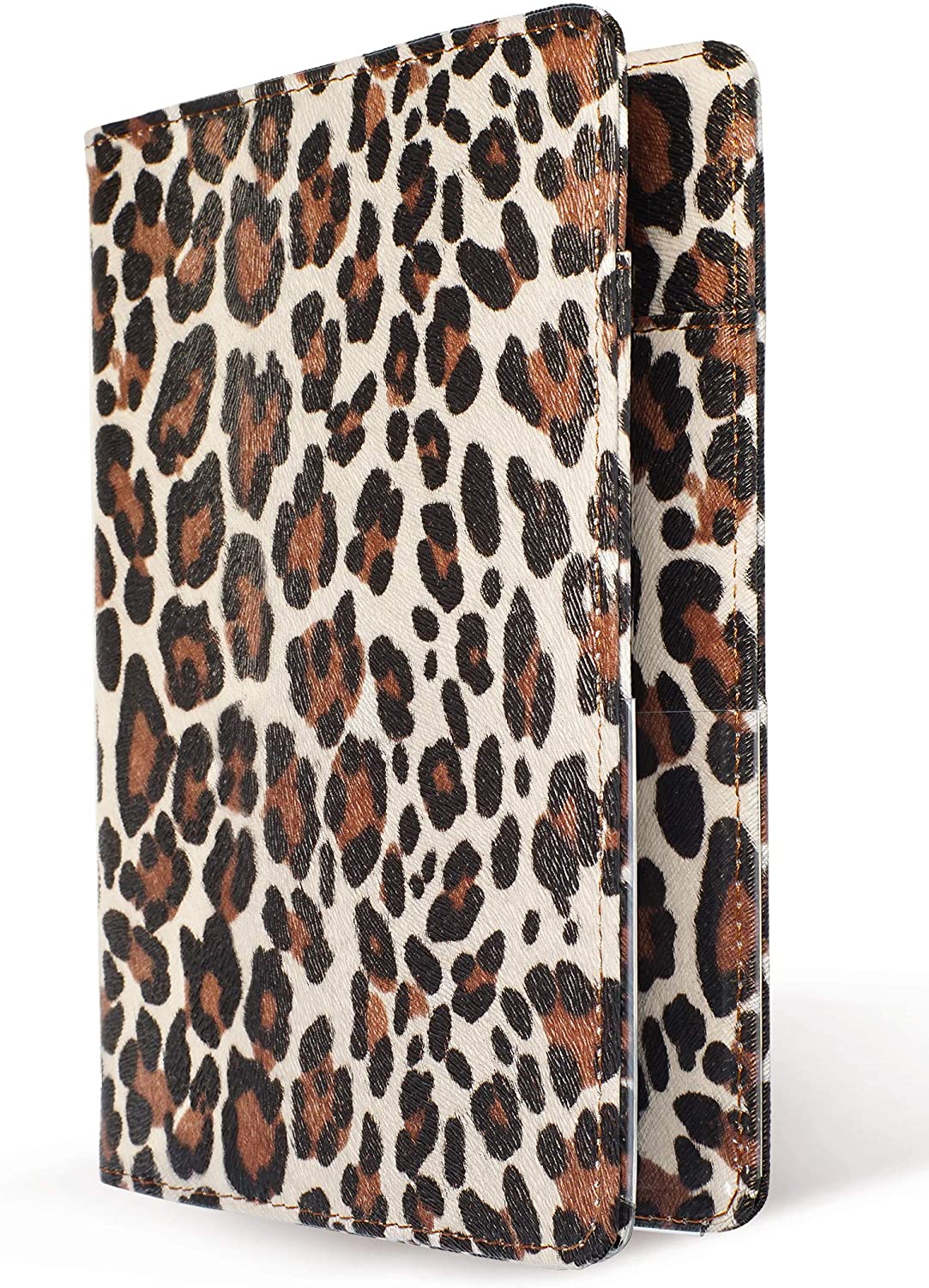 4.7x7.5" Classic Light Leopard Server Book Wallet