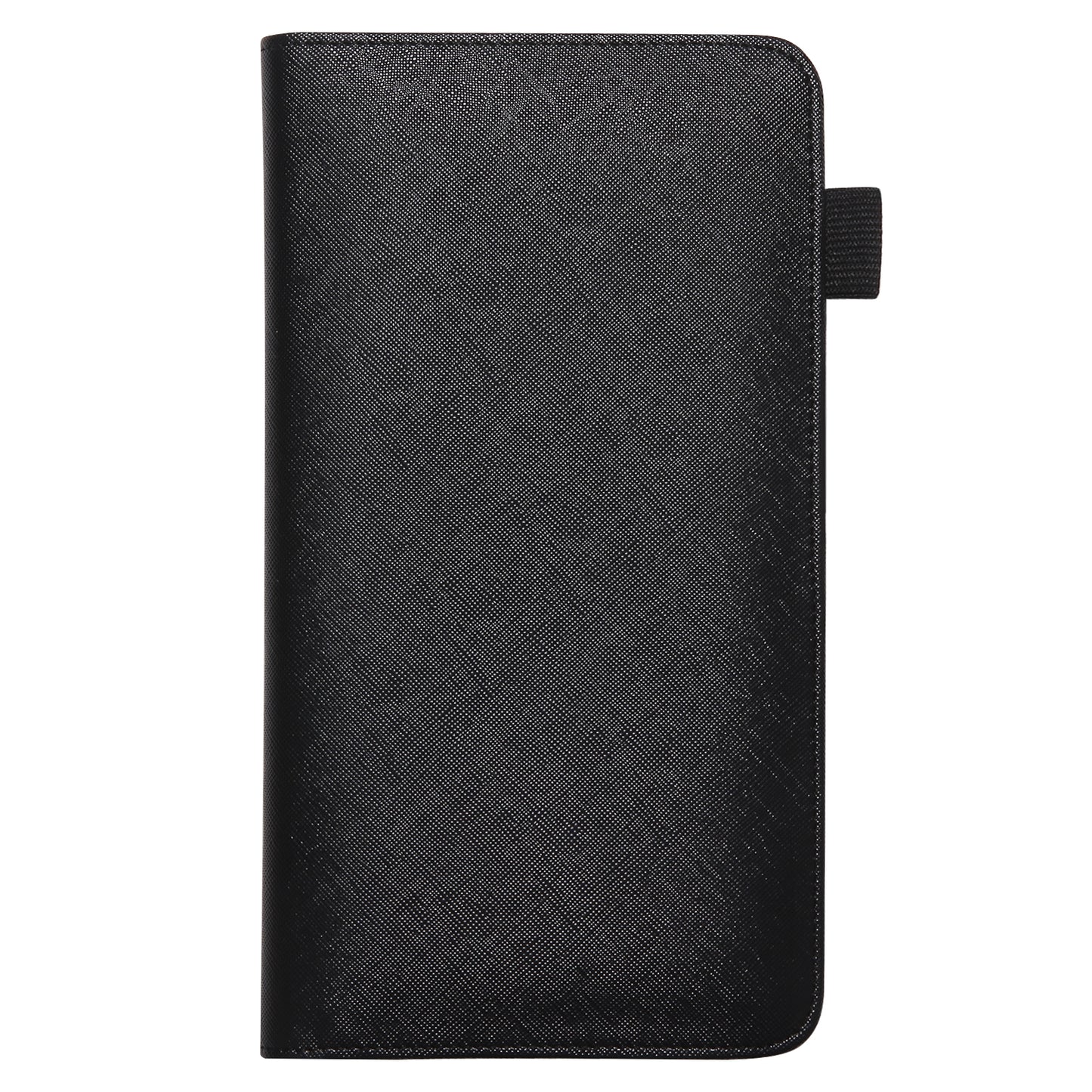 5x9" Black Server Book with Zipper&Magnetic