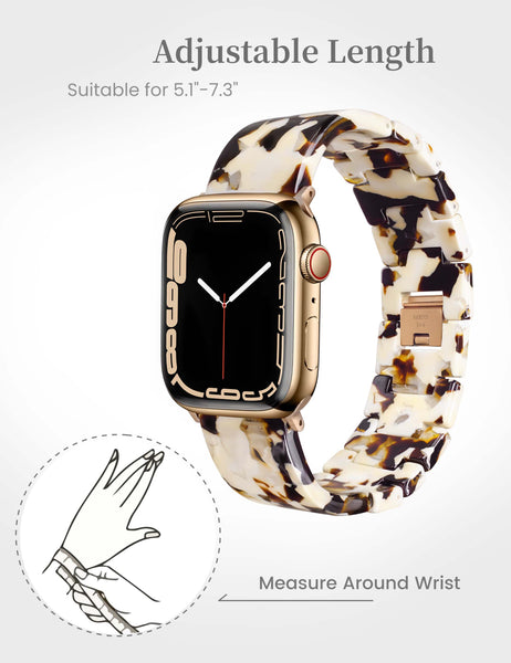 Art Nougat Resin Apple Watch Band (Buckle)