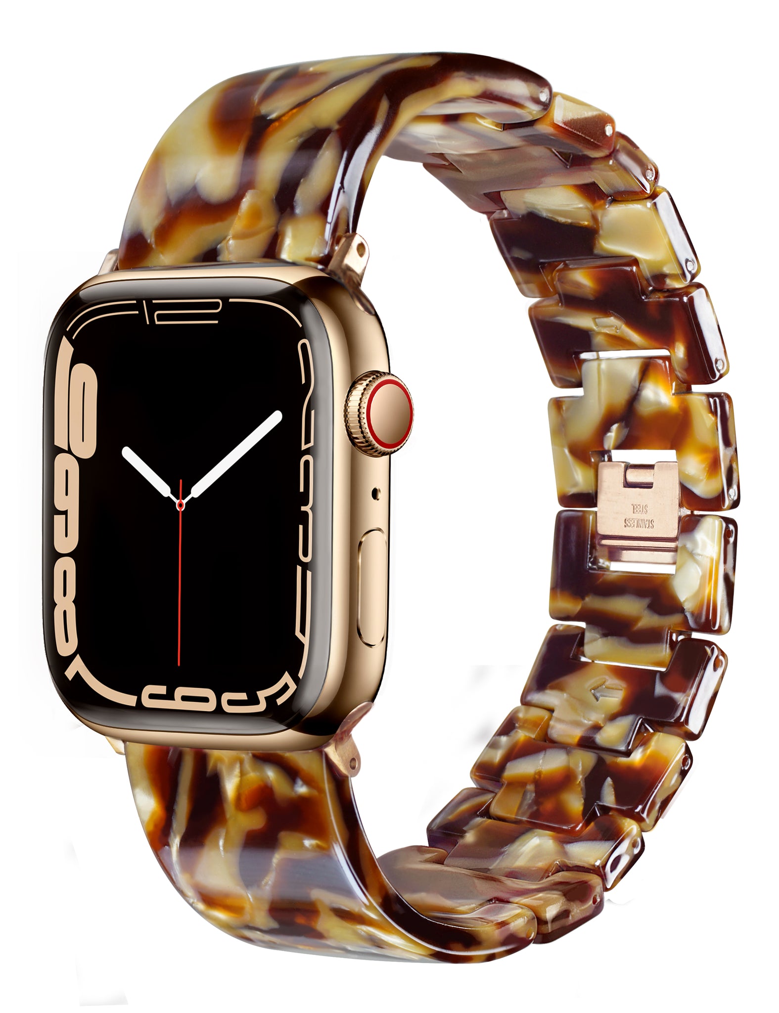 Caramel Resin Apple Watch Band (Buckle)