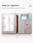 Champagne Pink Passport Holder Wallet