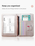 Champagne Pink Passport Holder Wallet