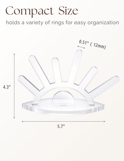 Evil Eye Ring Display acrylic Ring Stand（clear）