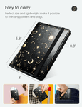 Black/Gold Minimalist Passport Case Holder Wallet