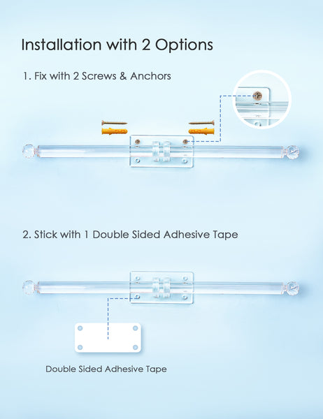 Acrylic Headband Holder Bracelet Holder (Clear Bar)