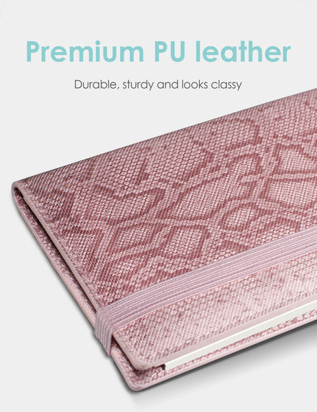 7"x3.5" Pink Vegan Leather Checkbook Cover
