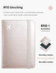 Champagne Pink Passport Holder Wallet