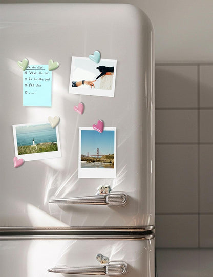 20pcs Heart Fridge Magnets – Cute Colorful Magnets for Kitchen & Whiteboard