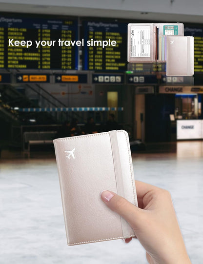 Champagne Pink Passport Holder Wallet