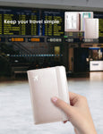 Champagne Pink Passport Holder Wallet
