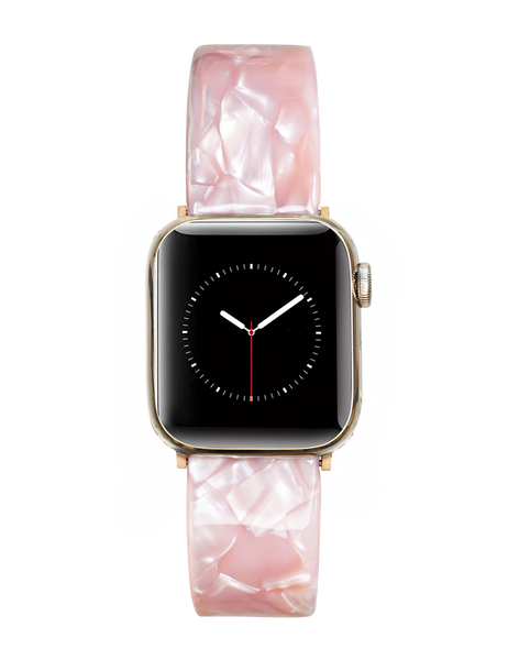 Mable Pink Resin Apple Watch Band (Buckle)