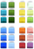 24-Pack Colorful Glass Fridge Magnets (24 Colors)