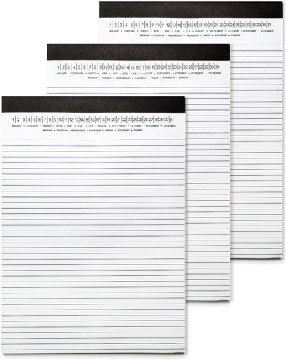 A4 Legal Pad Write Paper with Date 8-1/2" x 11-3/4"