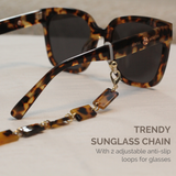 Sunglass Chain Mask Chain Holder (Classic Tortoise)