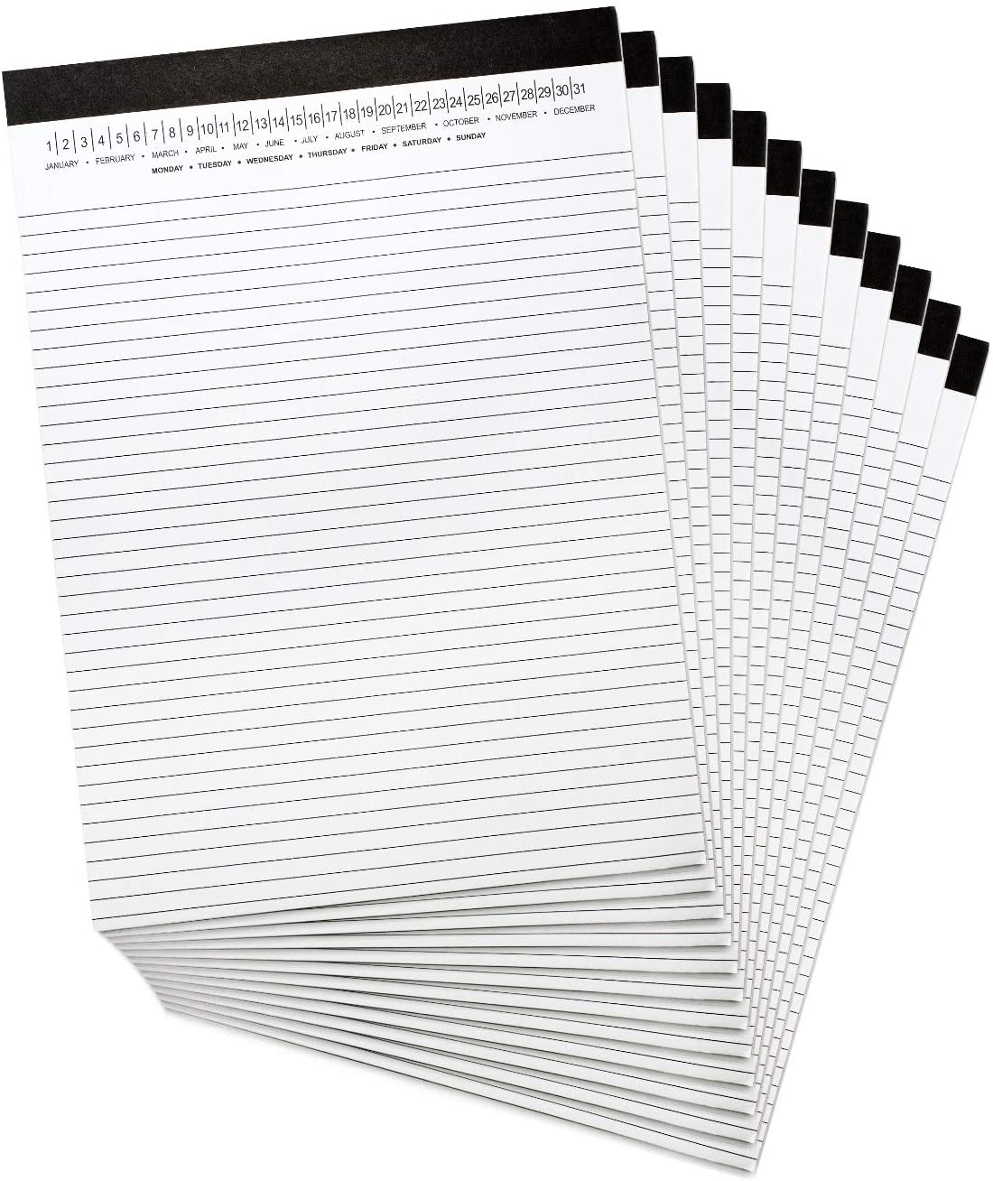A4 Legal Pad Write Paper with Date 8-1/2" x 11-3/4"