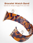 Luroza Resin Link Apple Watch Band (Tortoise)