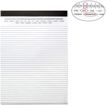 A4 Legal Pad Write Paper with Date 8-1/2" x 11-3/4"
