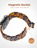 Luroza Resin Link Apple Watch Band (Tortoise)