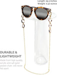 2 Pack Sunglass Chain Mask Chain (Tortoise+Gold)