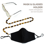 Sunglass Chain Mask Chain Holder (Classic Tortoise)