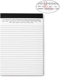 A5 Legal Pad Write Paper with Date 5-3/4"x 8-1/2"