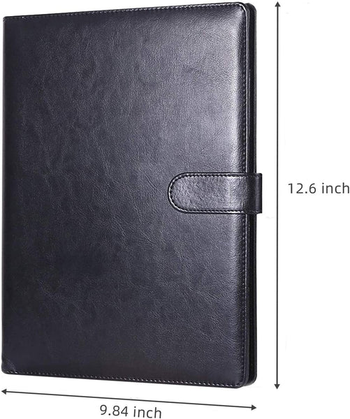 A4 Portfolio Folder with Pocket 9.84"×12.6"(Black)
