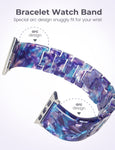 Luroza Resin Link Apple Watch Band(Oil Painting)