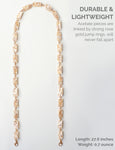 Sunglass Chain Mask Chain Holder (White&Coconut)