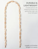 Sunglass Chain Mask Chain Holder (White&Coconut)