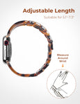 Luroza Resin Link Apple Watch Band (Tortoise)