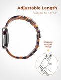Luroza Resin Link Apple Watch Band (Tortoise)