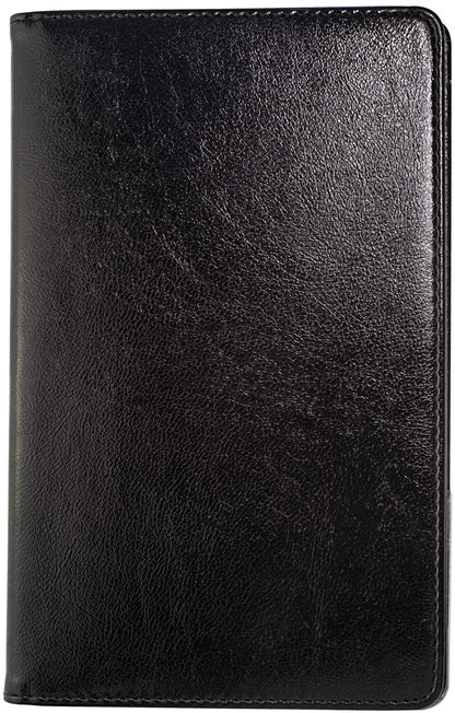 4.7x7.5" Black Server Book with Money Pocket