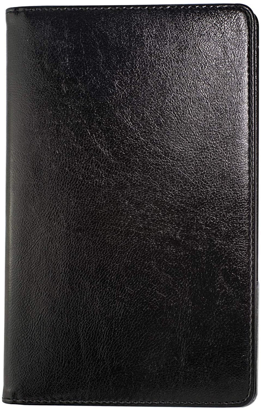 4.7x7.5" Black Server Book with Money Pocket