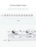 Necklace Holder Hanger-Diamond Hooks (Clear)