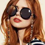 Sunglass Chain Mask Chain Holder (Ivory Tortoise)