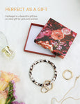 2.9" Acetate Round Key Ring Bracelet (Nougat )
