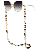 Sunglass Chain Mask Chain Holder (Ivory Tortoise)