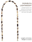 Sunglass Chain Mask Chain Holder (Ivory Tortoise)