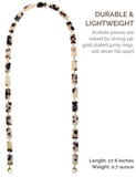 Sunglass Chain Mask Chain Holder (Ivory Tortoise)