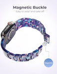 Luroza Resin Link Apple Watch Band(Oil Painting)